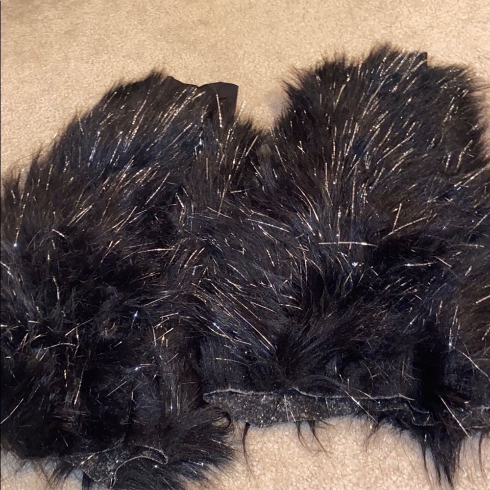 Black and silver fluffies